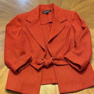 Perceptions Women's Vibrant Red Blazer
